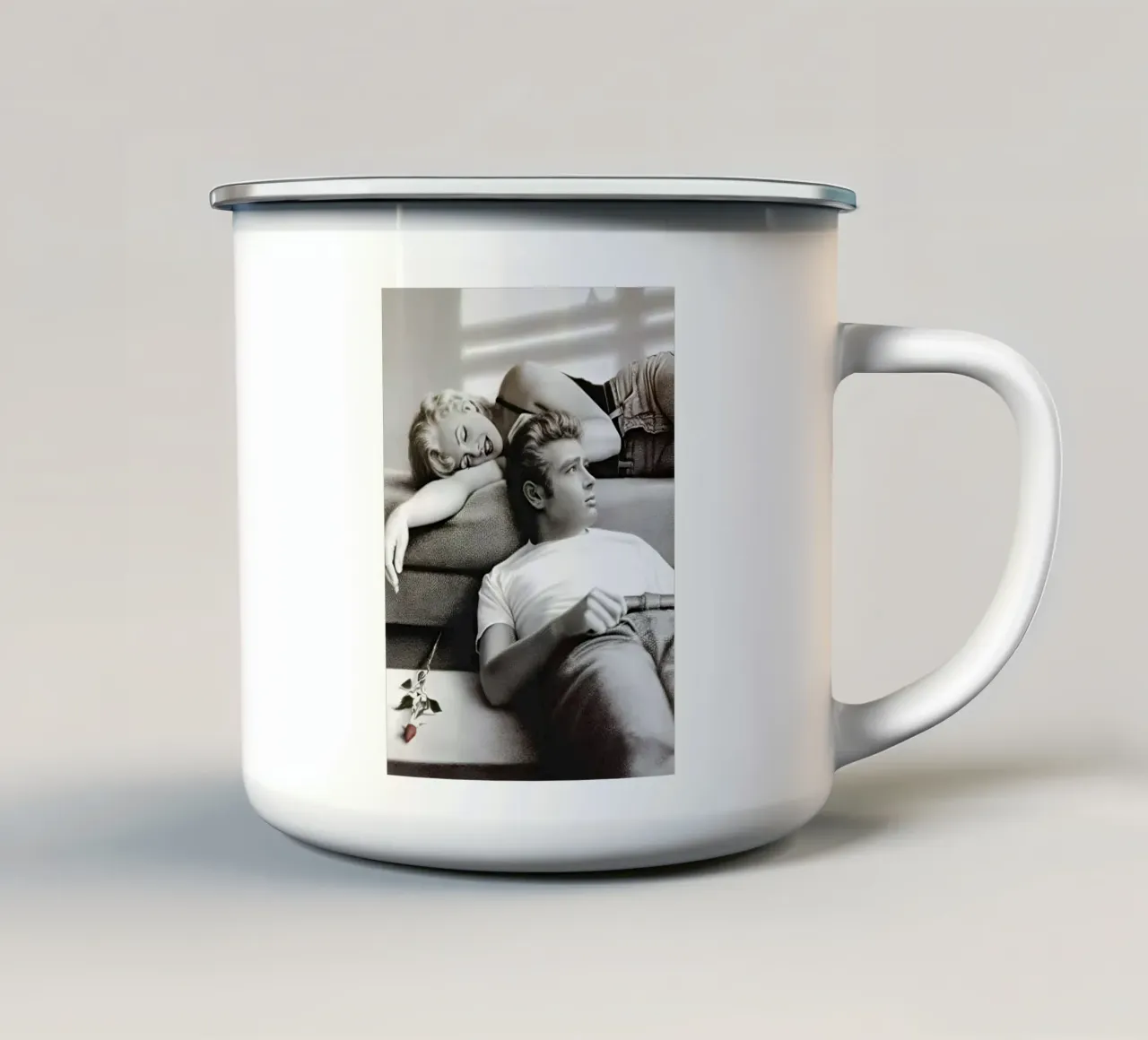 James Dean Momento iconico vintage tazza in smalto da rangginangs