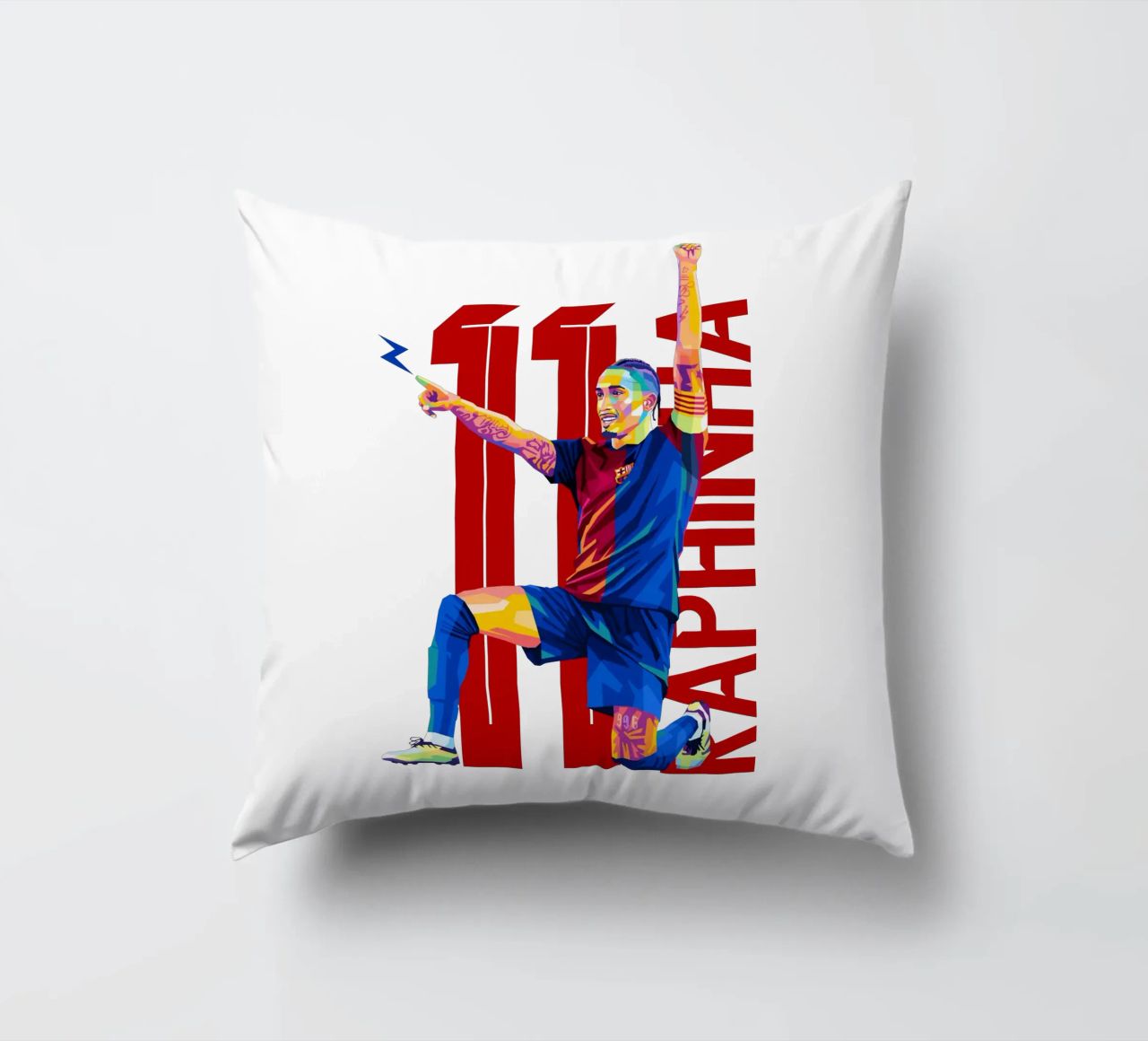 Raphinha WPAP Pop Art cuscino da WPAP MALANG