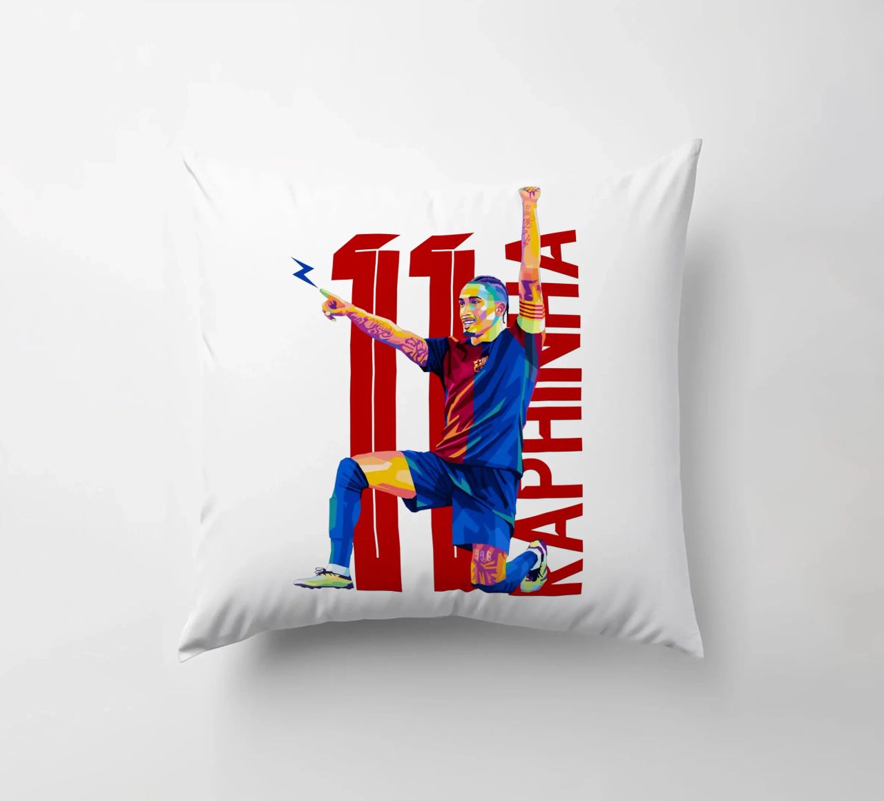 Raphinha WPAP Pop Art cuscino da WPAP MALANG