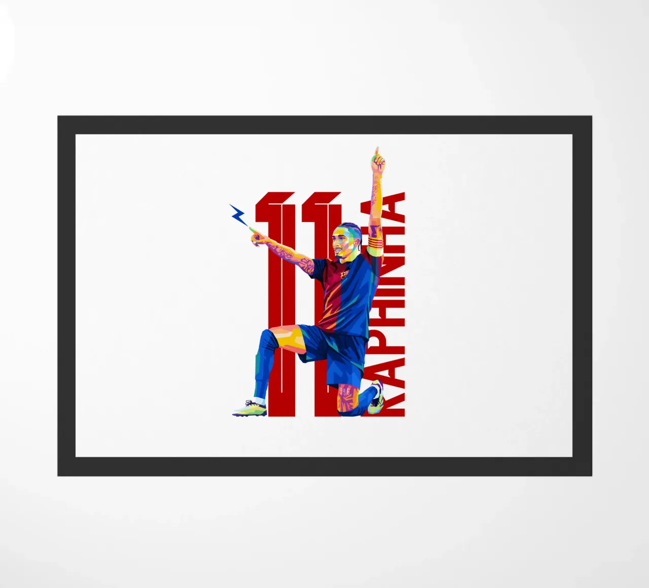 Raphinha WPAP Pop Art felpudo de WPAP MALANG