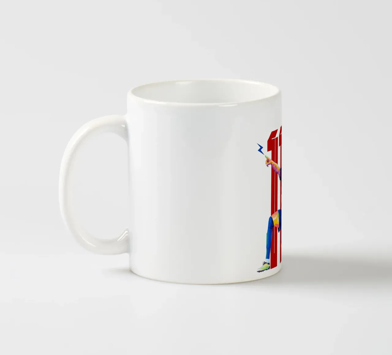 Raphinha WPAP Pop Art Keramik Tasse von WPAP MALANG