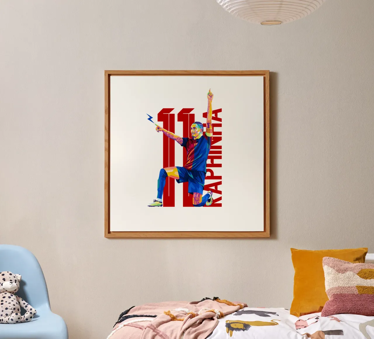 Raphinha WPAP Pop Art alluminio dibond da WPAP MALANG