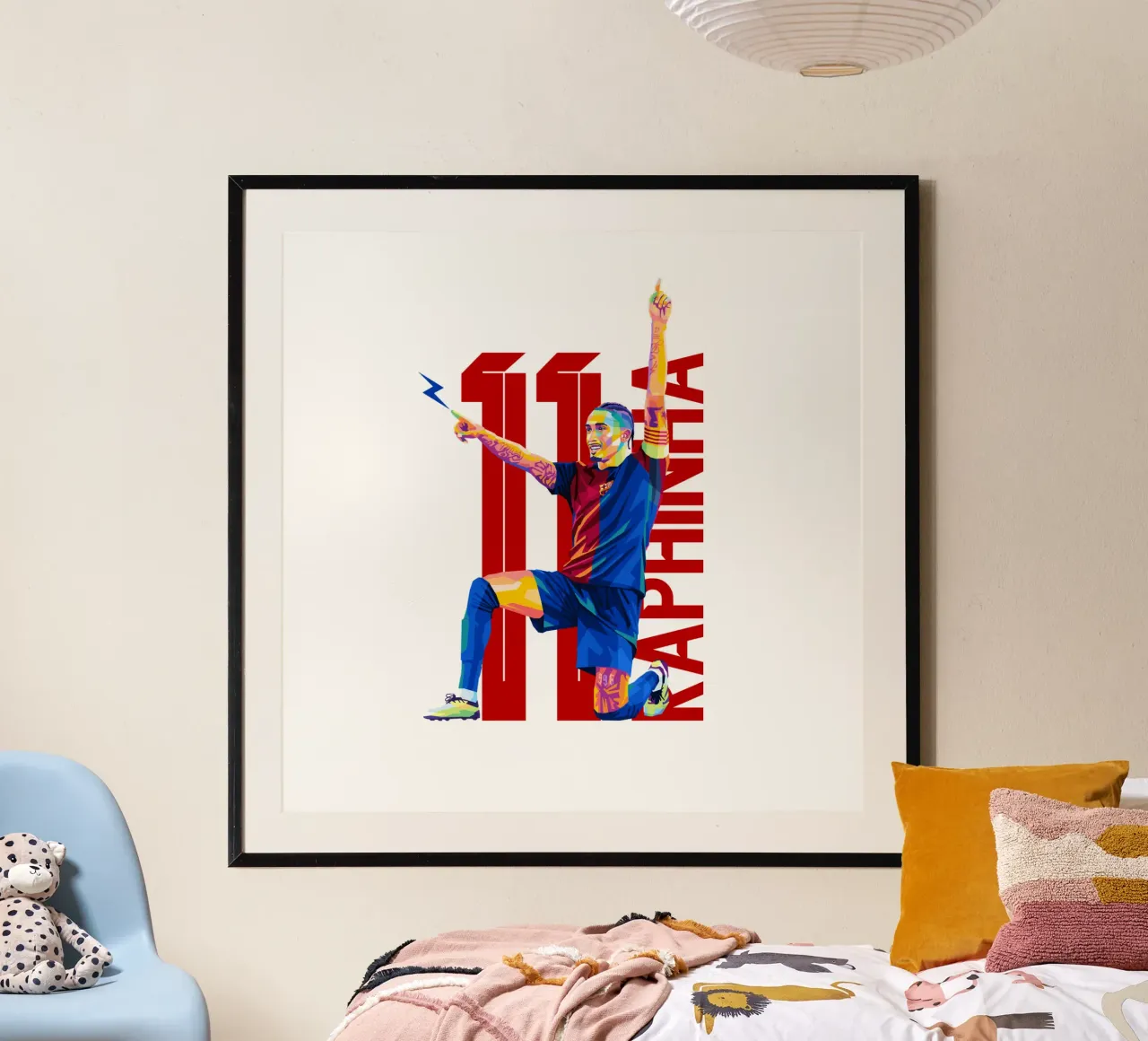 Raphinha WPAP Pop Art poster da WPAP MALANG