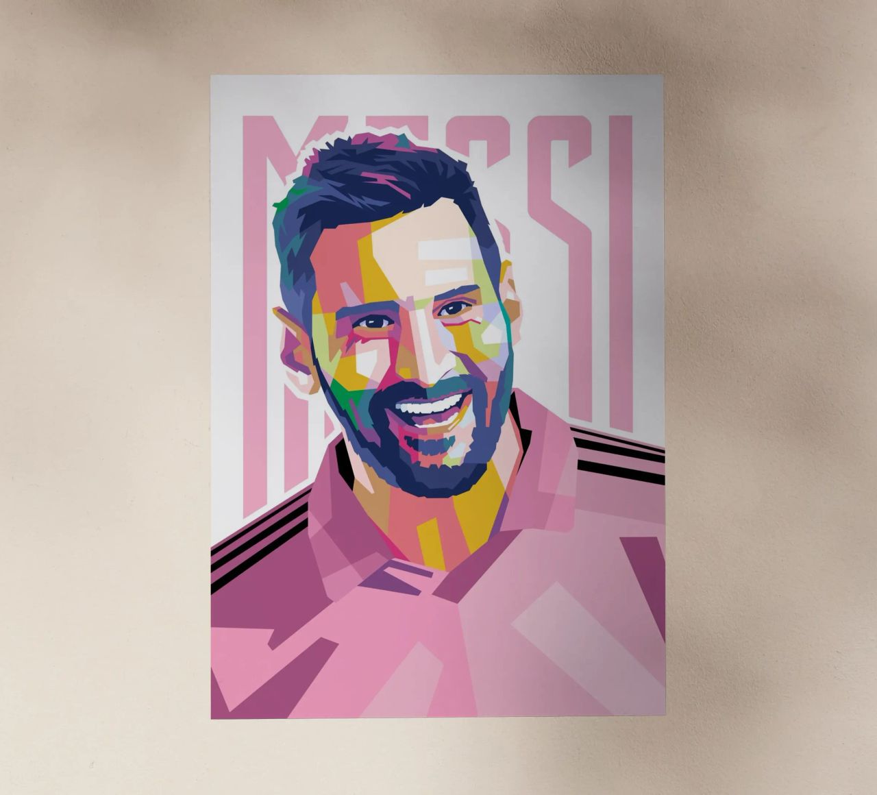 Messi Intermiami pellicola backlit da WPAP MALANG