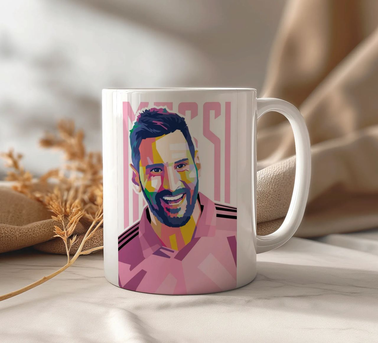 Messi Intermiami tazza in ceramica da WPAP MALANG