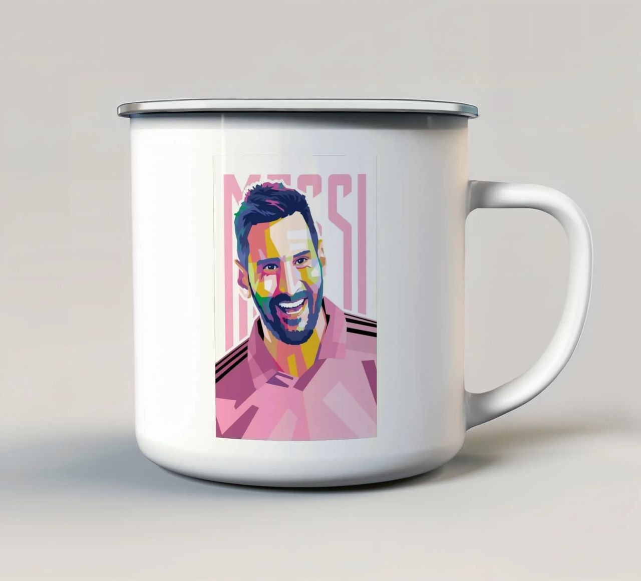 Messi Intermiami tazza in smalto da WPAP MALANG