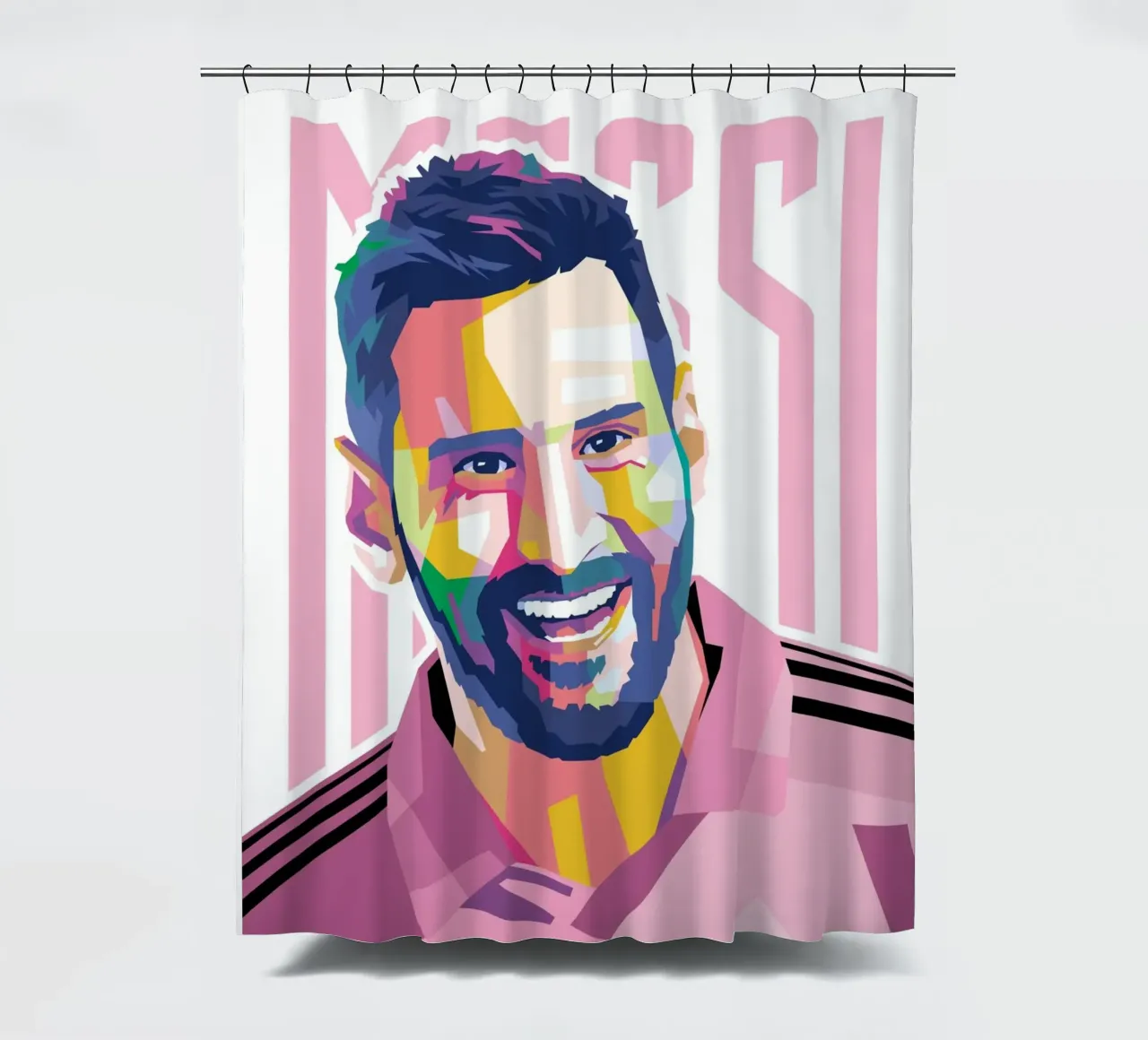 Messi Intermiami Duschvorhang von WPAP MALANG