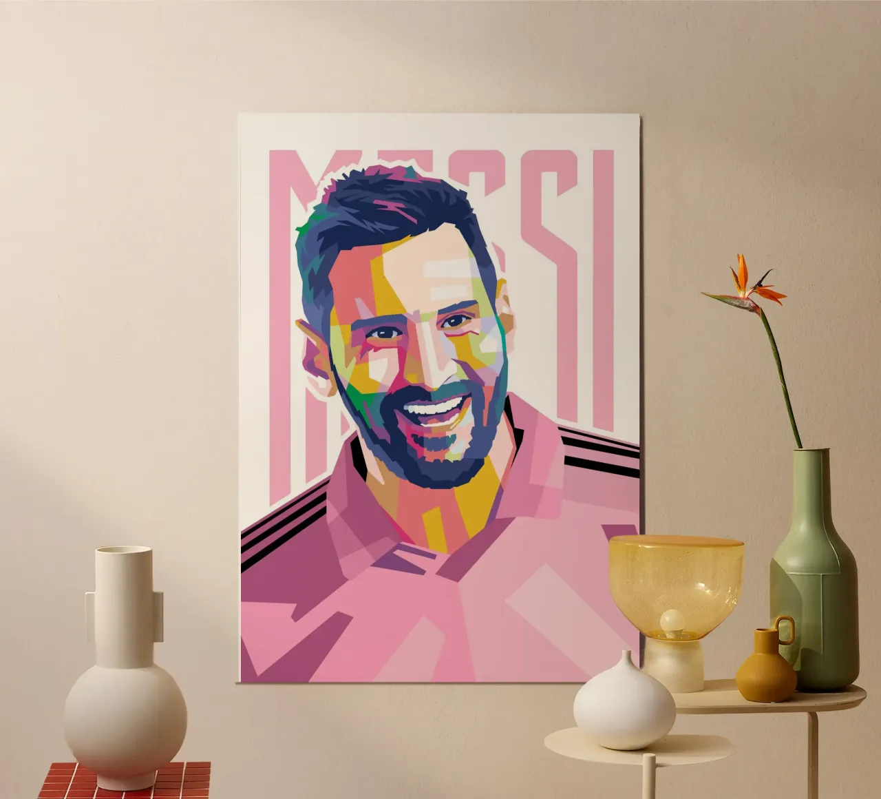 Messi Intermiami alluminio dibond da WPAP MALANG