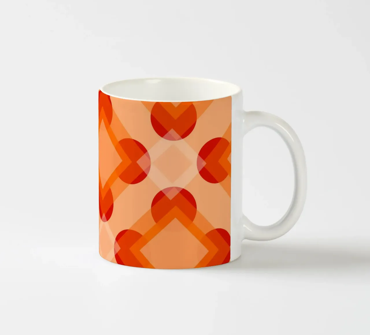 60s interior design light ceramic mug by LaylaOzPatterns