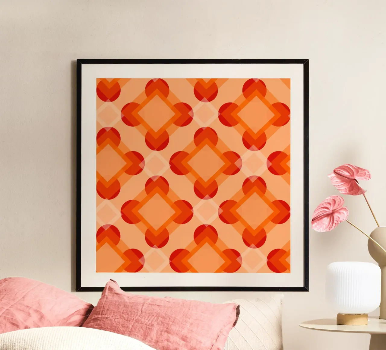 Luce di design per interni anni '60 poster da LaylaOzPatterns