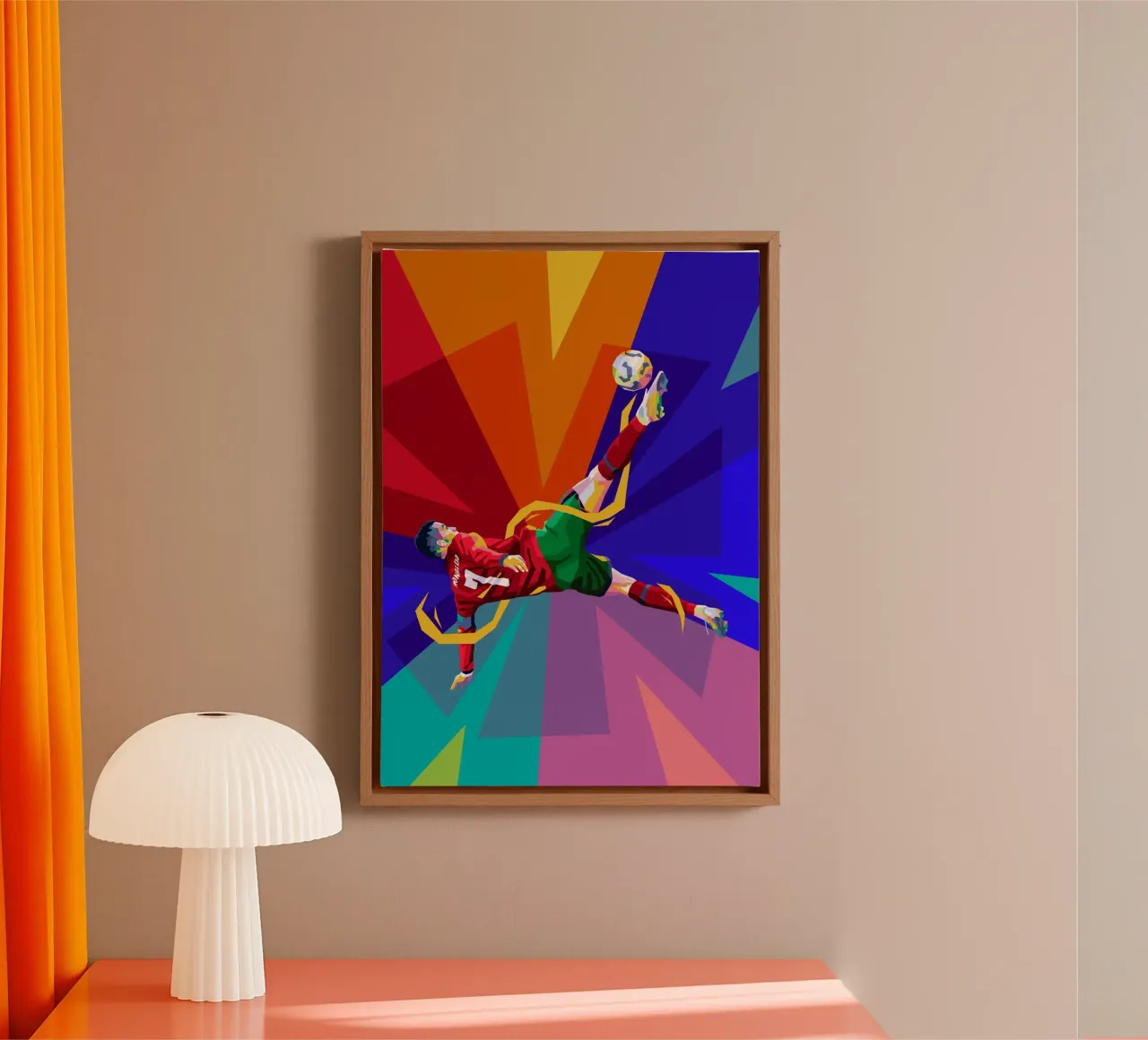 Ronaldo WPAP tela con Cornice a cassetta da WPAP MALANG