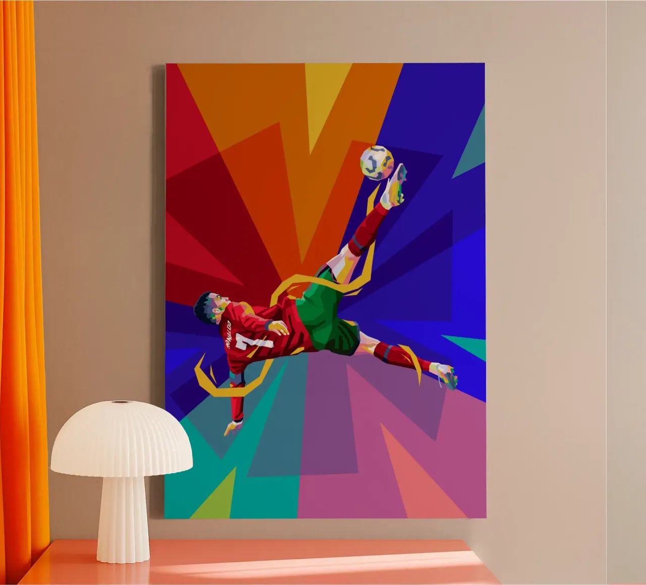 Ronaldo WPAP tela con Cornice a cassetta da WPAP MALANG