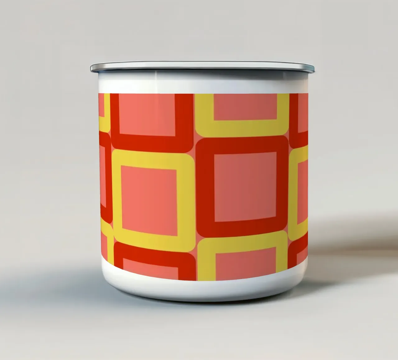 Moderno anni '60 tazza in smalto da LaylaOzPatterns