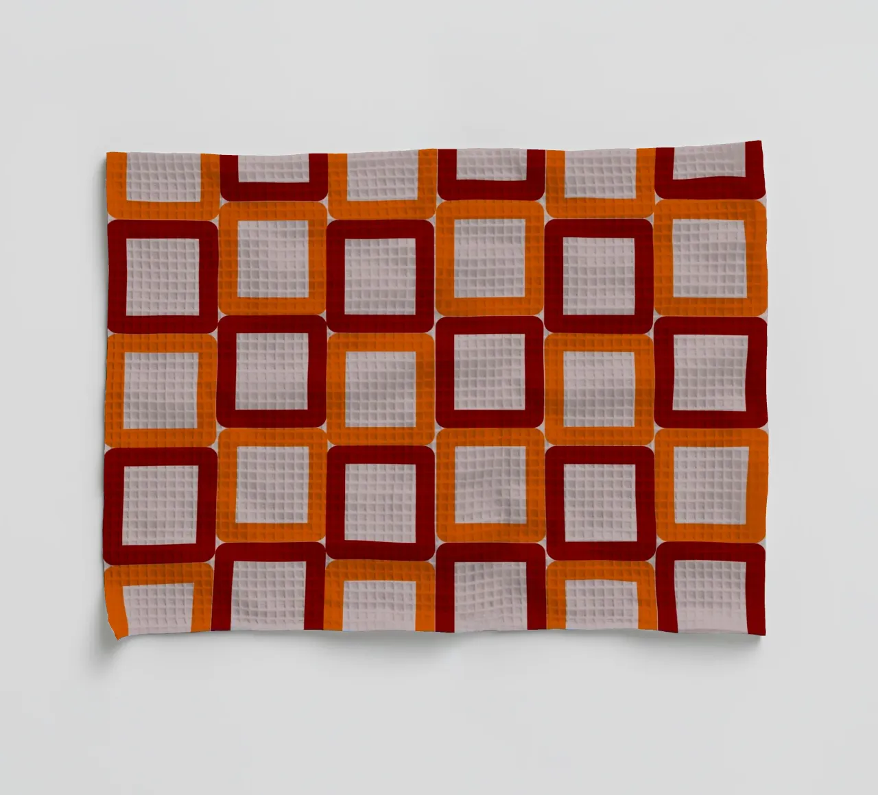 60s modern vintage tea towel by LaylaOzPatterns