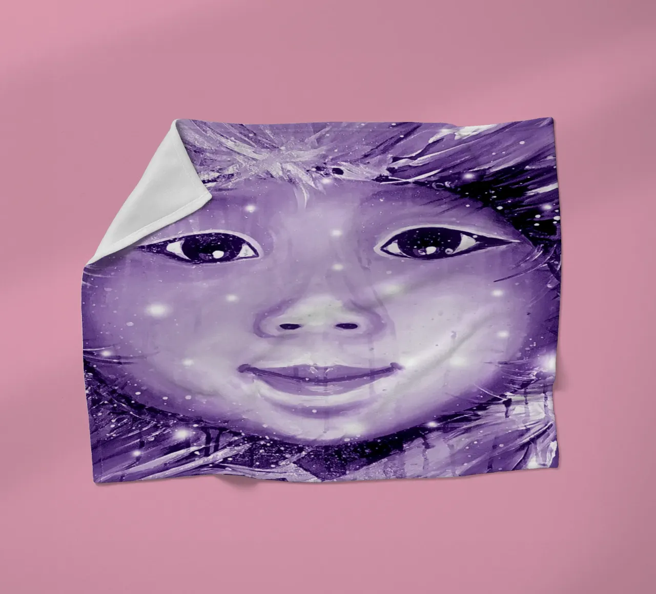 Eskimo-Kind coperta in pile da Happy 😃 Art 🎨 by Christine Schnoell