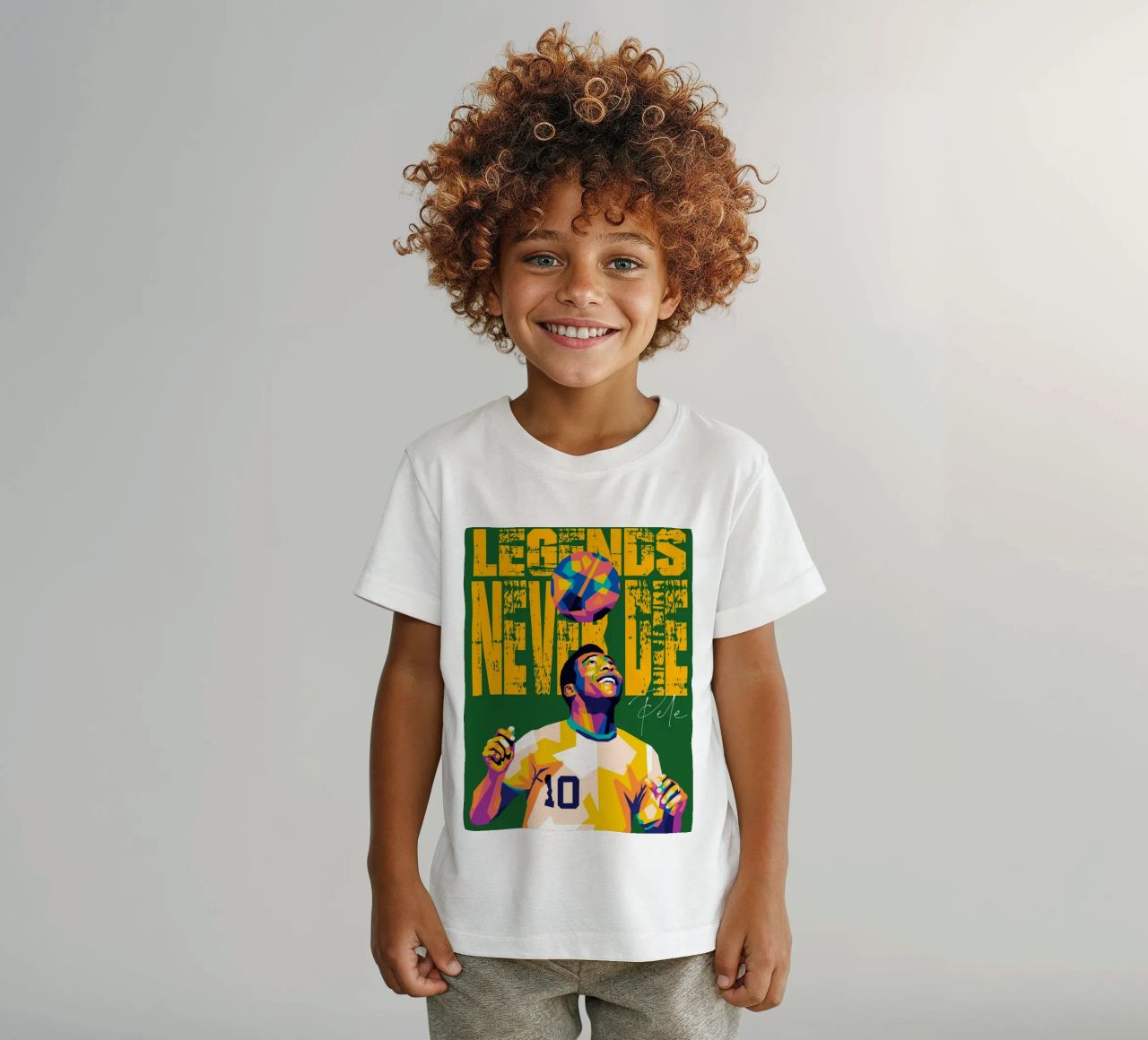 Pele Legend Never Is Die kinder t-shirt van WPAP MALANG