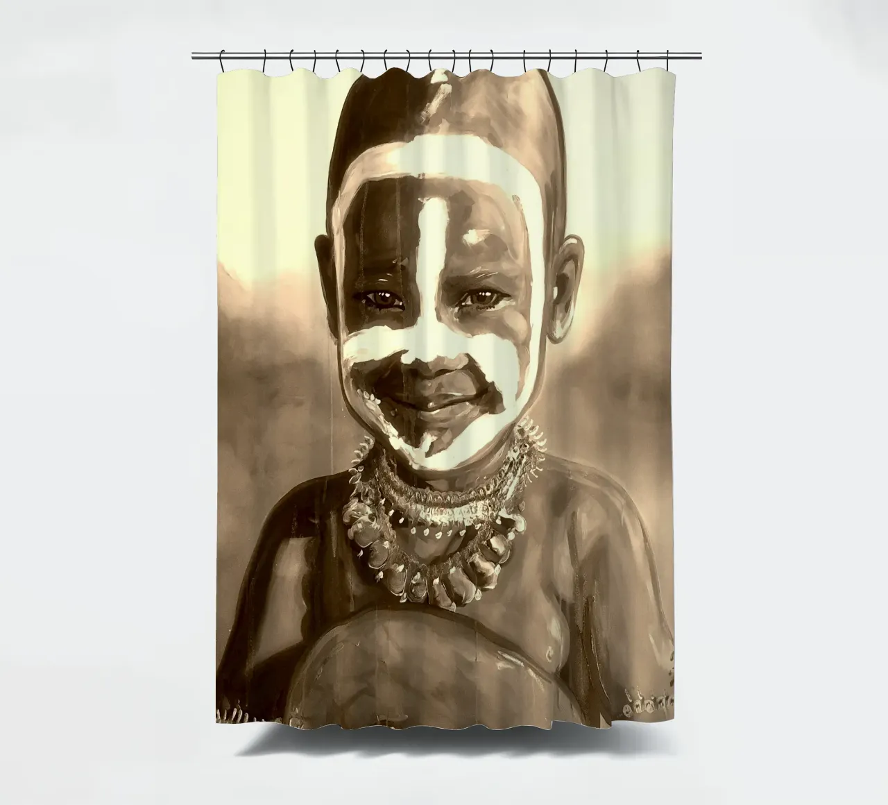 Smile from Kenia tenda da doccia da Happy 😃 Art 🎨 by Christine Schnoell