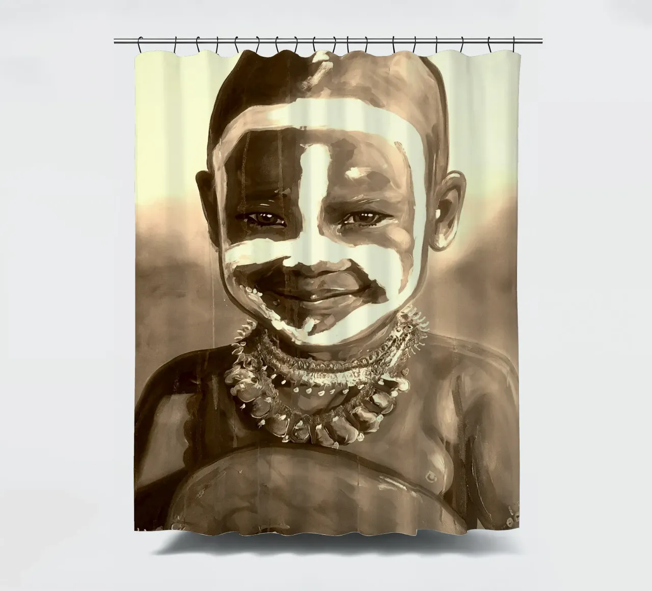 Smile from Kenia tenda da doccia da Happy 😃 Art 🎨 by Christine Schnoell