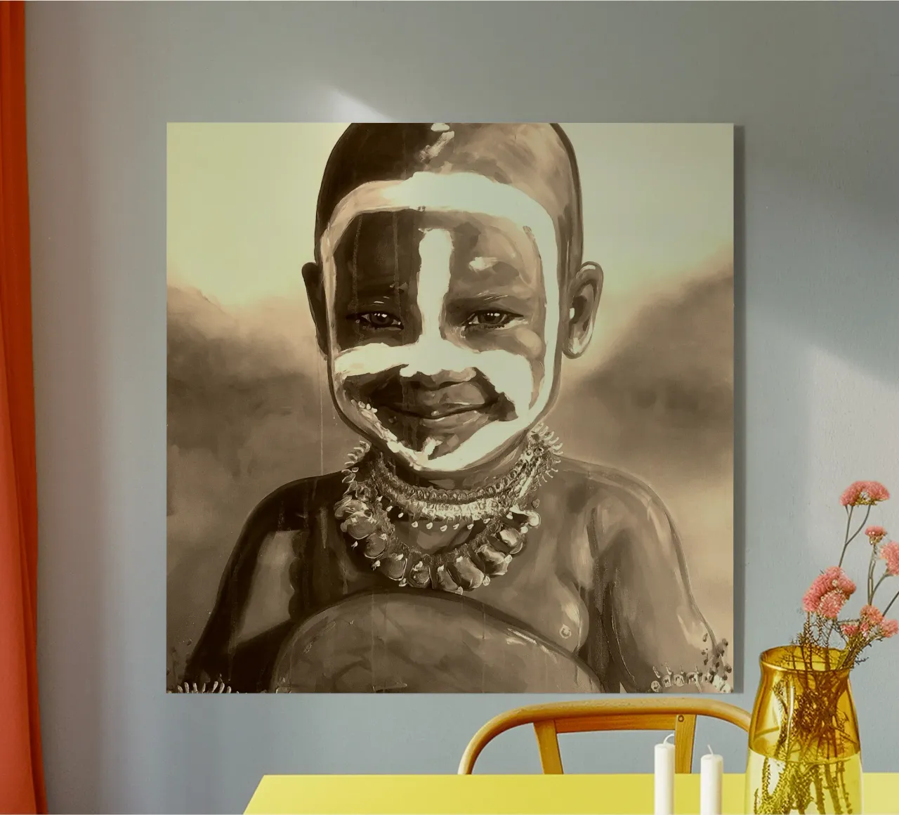 Smile from Kenia plexiglass da Happy 😃 Art 🎨 by Christine Schnoell