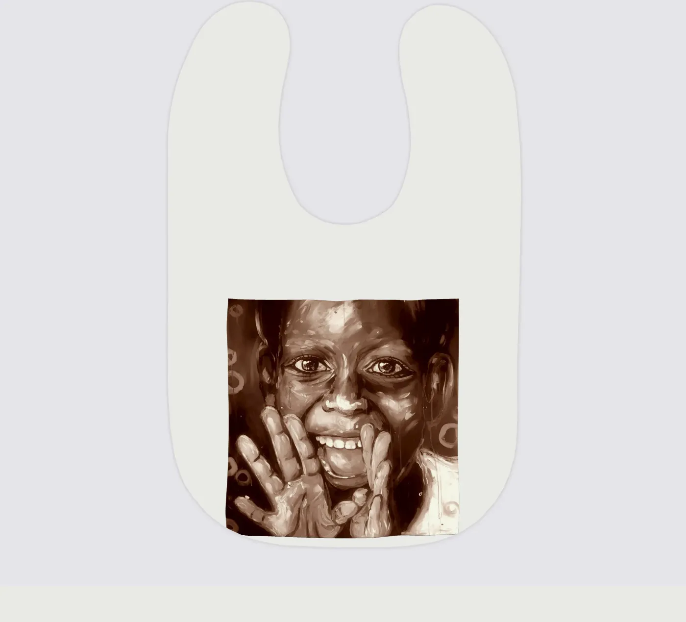 Joy baby slabbetje van Happy 😃 Art 🎨 by Christine Schnoell