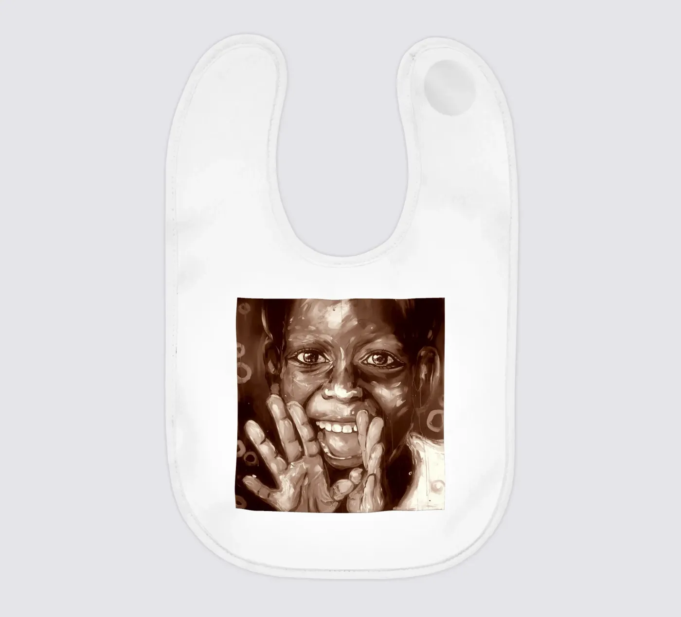 Joy baby slabbetje van Happy 😃 Art 🎨 by Christine Schnoell