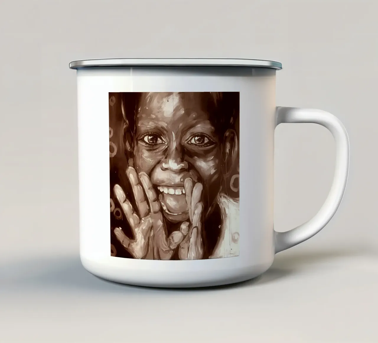 Joy tazza in smalto da Happy 😃 Art 🎨 by Christine Schnoell