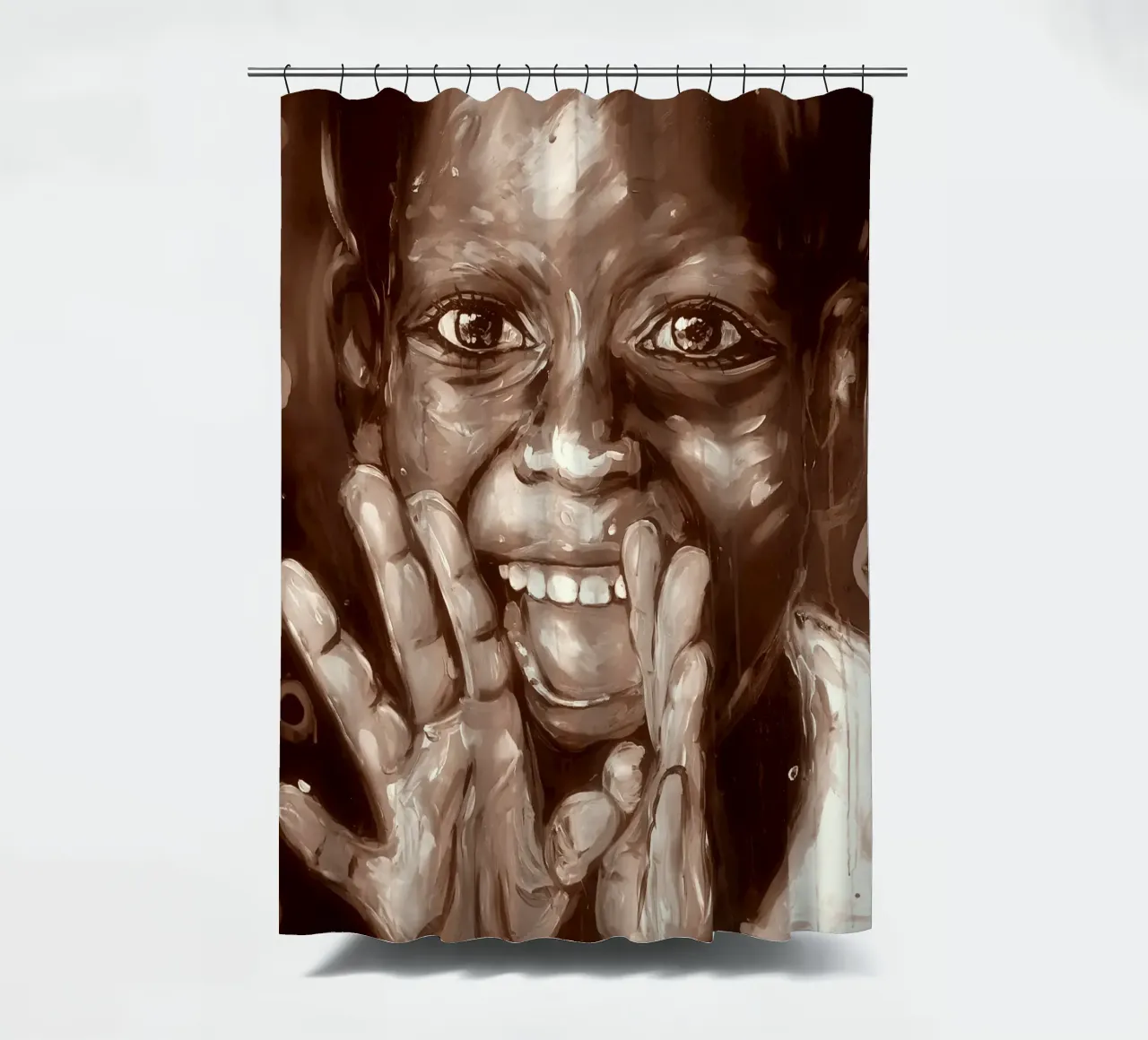 Joy tenda da doccia da Happy 😃 Art 🎨 by Christine Schnoell