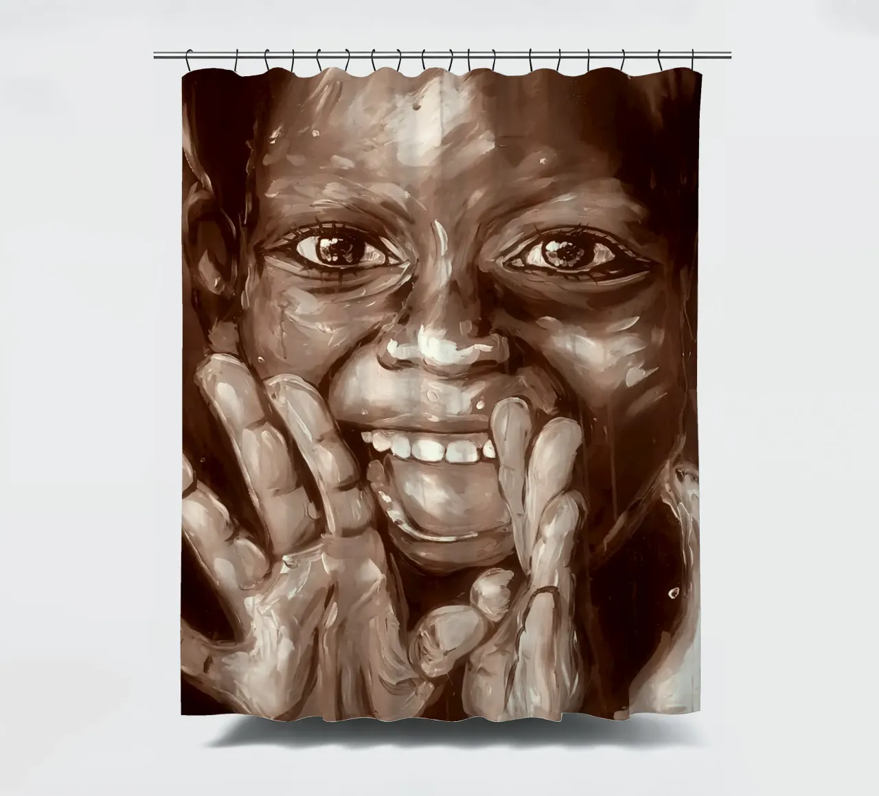 Joy tenda da doccia da Happy 😃 Art 🎨 by Christine Schnoell