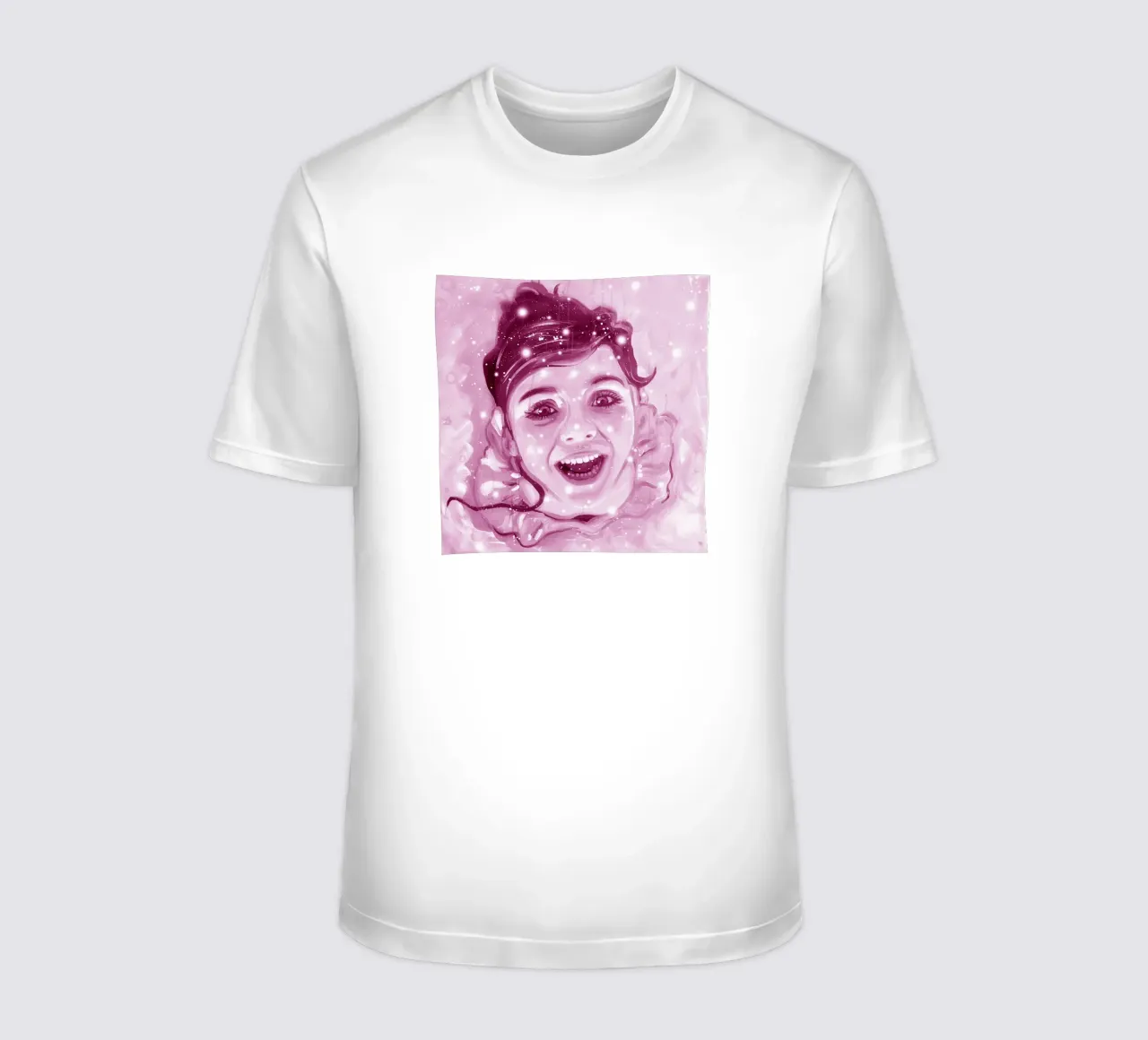 Pink ballerina in luck t-shirt by Happy 😃 Art 🎨 by Christine Schnoell