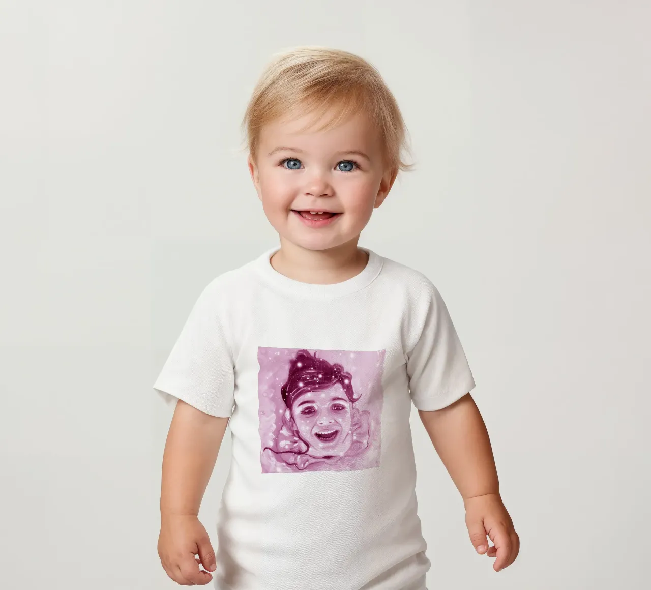Pink ballerina in luck baby t-shirt by Happy 😃 Art 🎨 by Christine Schnoell