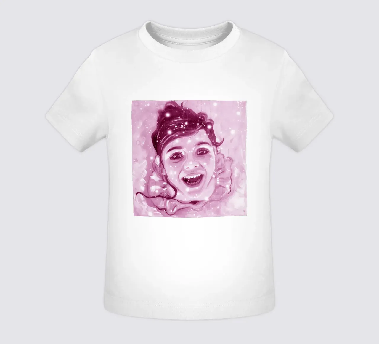 Pink ballerina in luck baby t-shirt by Happy 😃 Art 🎨 by Christine Schnoell