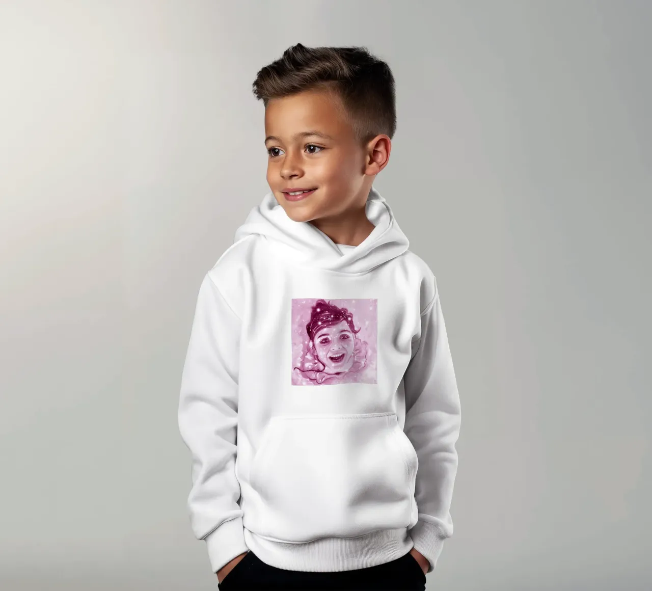 Ballerine rose au petit bonheur la chance sweat à capuche enfant de Happy 😃 Art 🎨 by Christine Schnoell