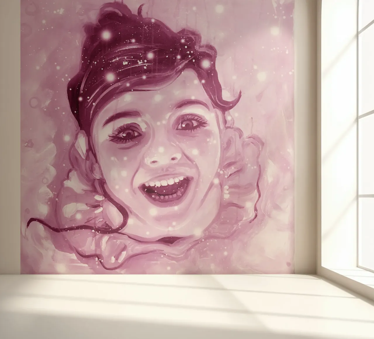 Ballerine rose au petit bonheur la chance papier peint photo de Happy 😃 Art 🎨 by Christine Schnoell