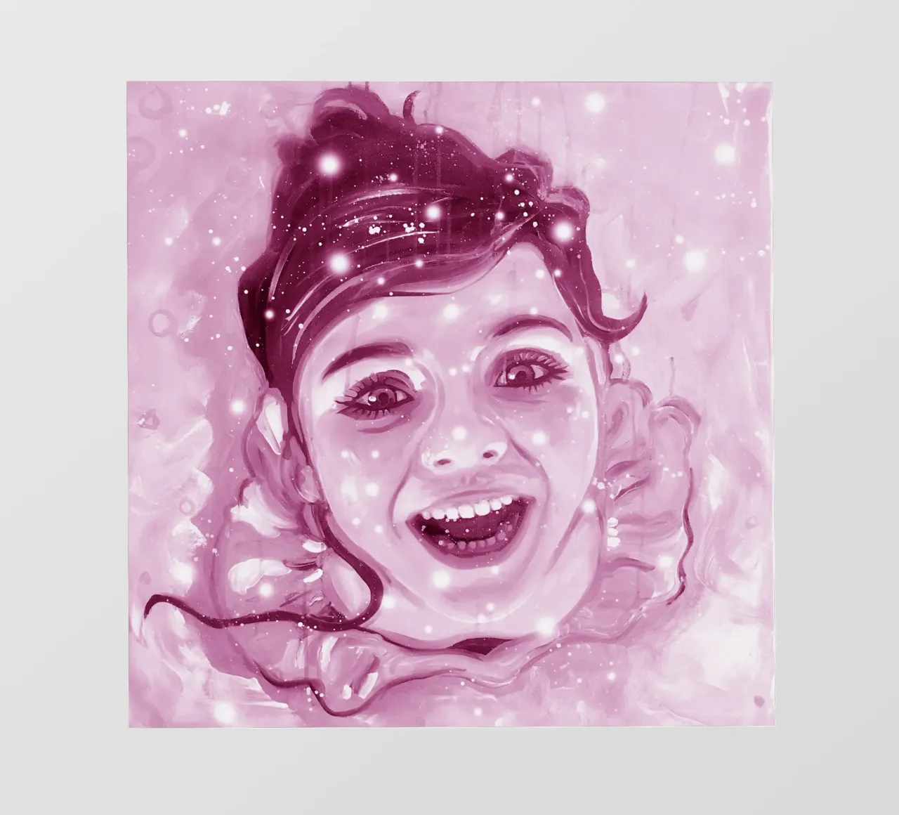Ballerina rosa in bocca al lupo telo in pvc da Happy 😃 Art 🎨 by Christine Schnoell