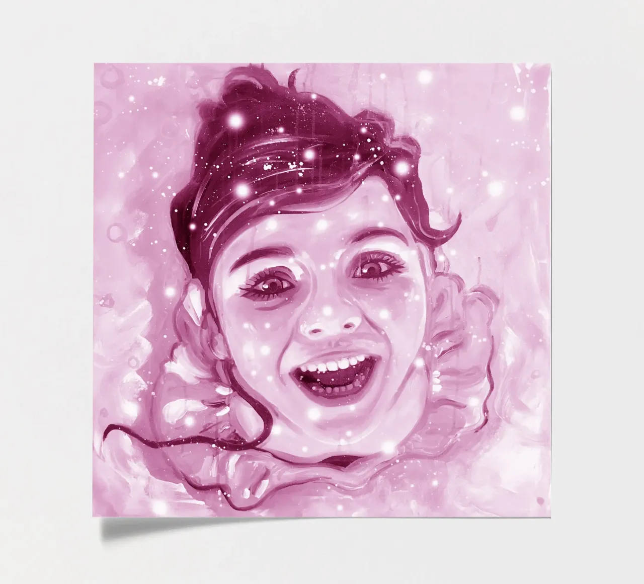 Pink ballerina in luck sticker sheet by Happy 😃 Art 🎨 by Christine Schnoell