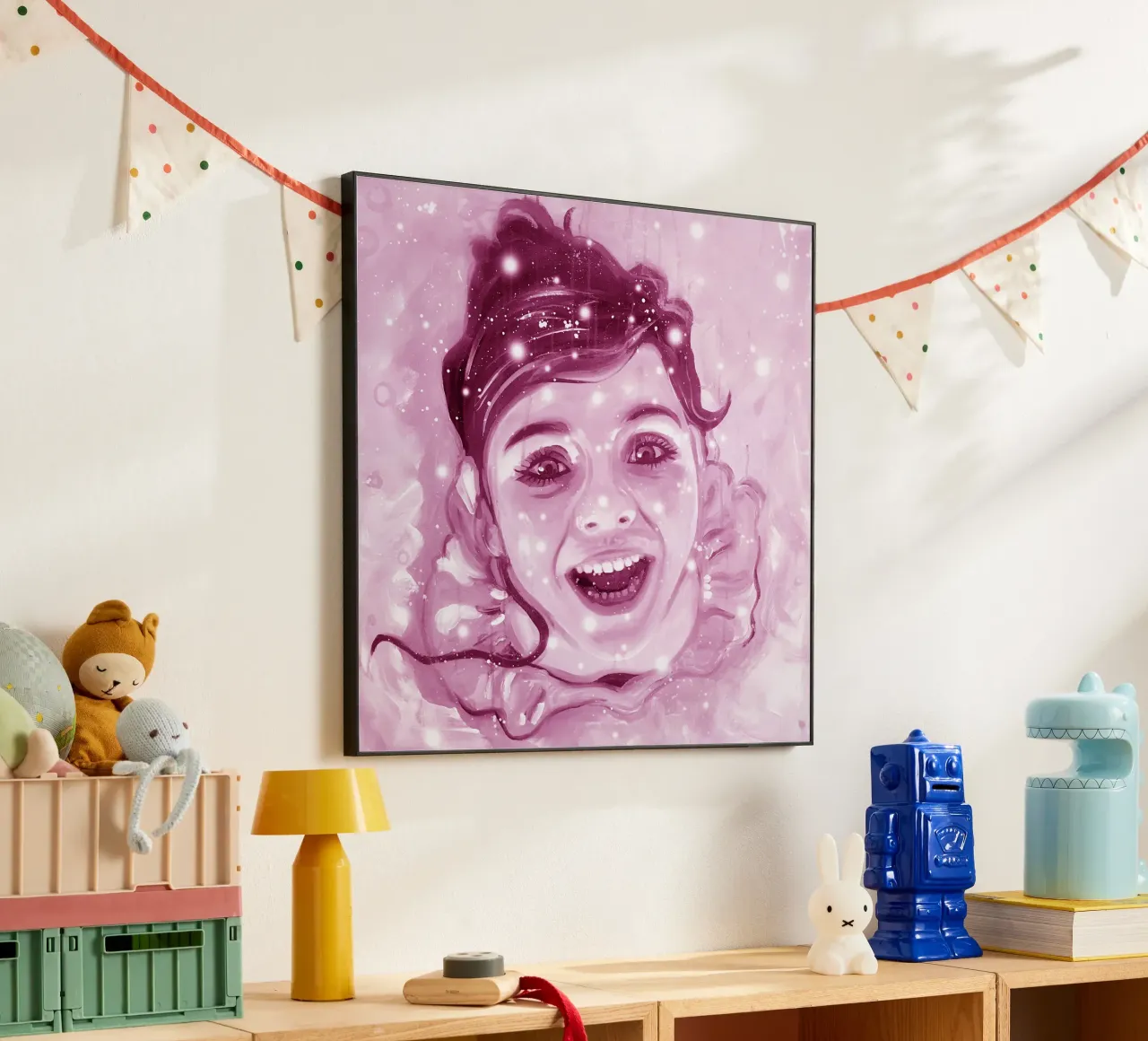 Ballerine rose au petit bonheur la chance alu dibond de Happy 😃 Art 🎨 by Christine Schnoell