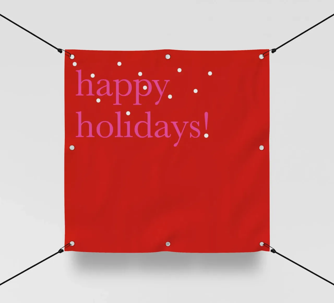 Snowy Happy Holidays telo in pvc da Bo Lundberg