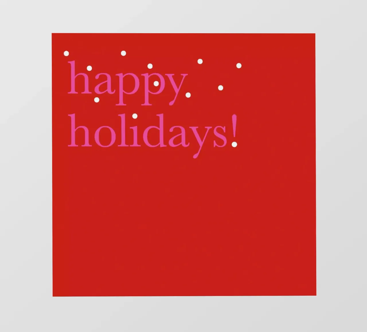 Snowy Happy Holidays telo in pvc da Bo Lundberg