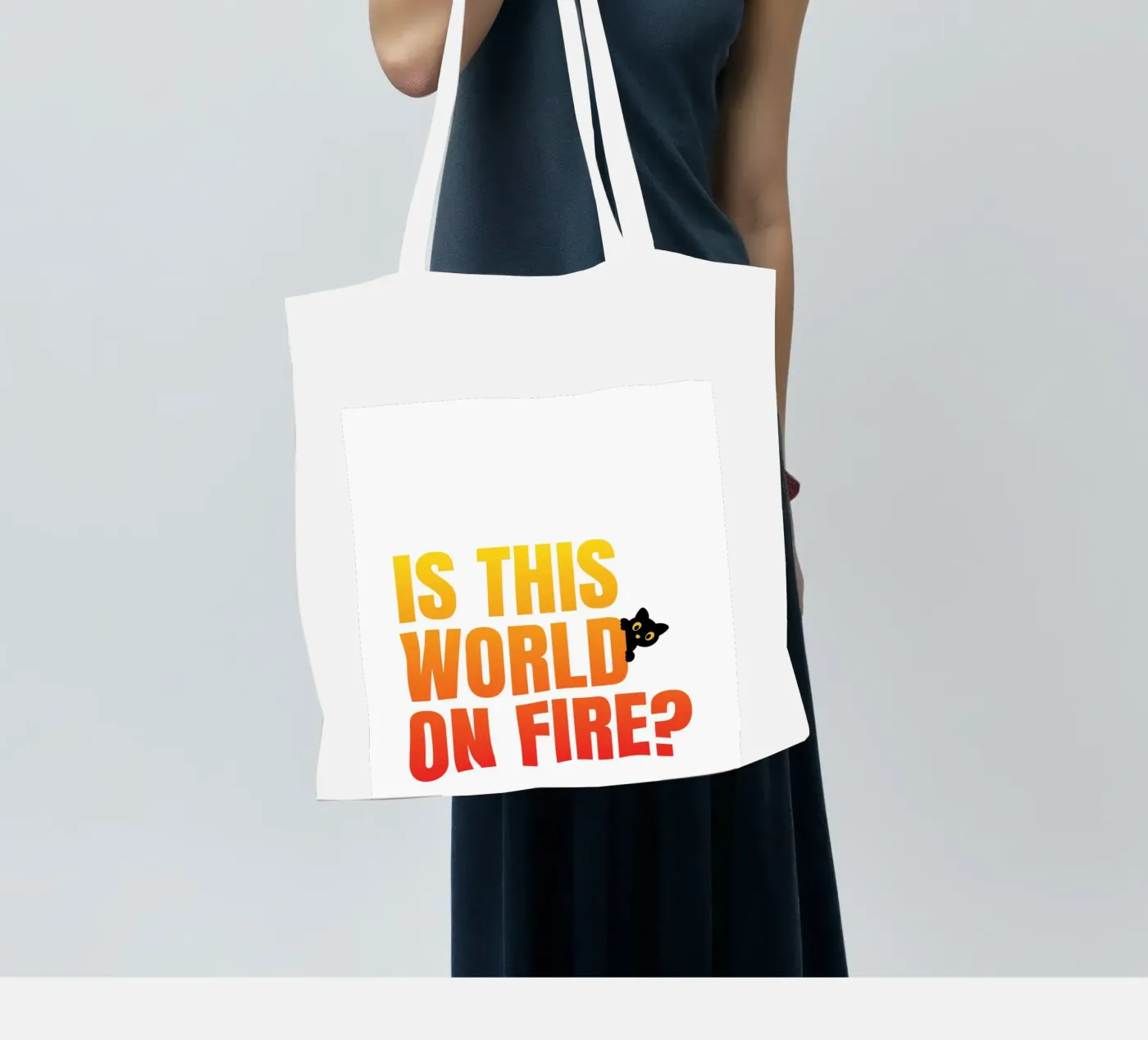 fire tote bag by pixelflow