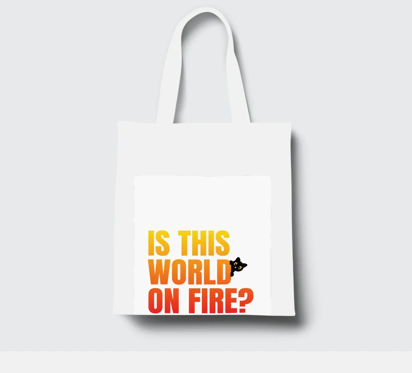 fire tote bag by pixelflow