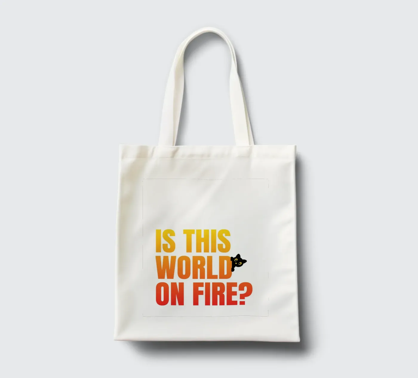 fire tote bag by pixelflow