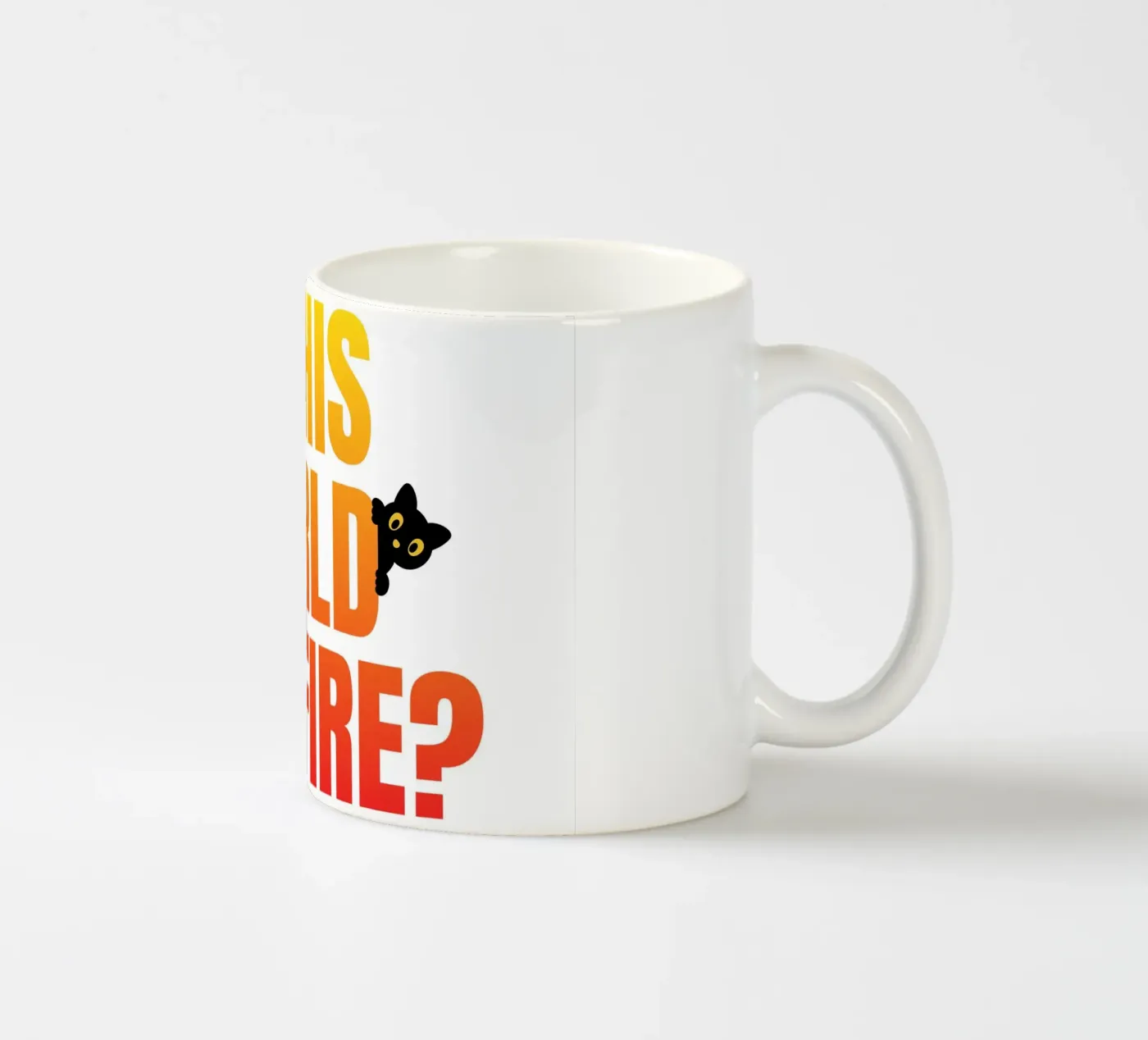 fire ceramic mug by pixelflow
