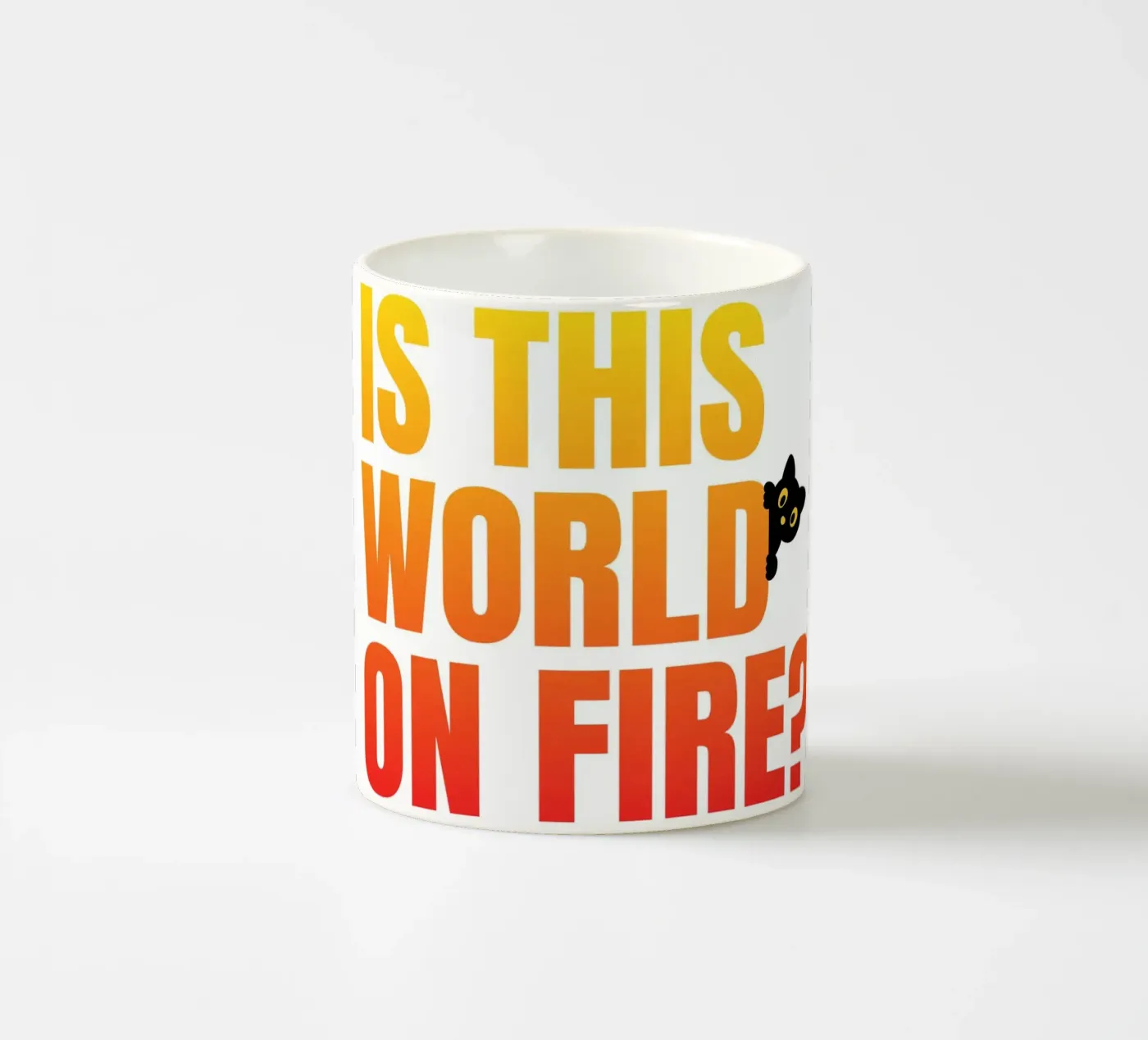 fire ceramic mug by pixelflow