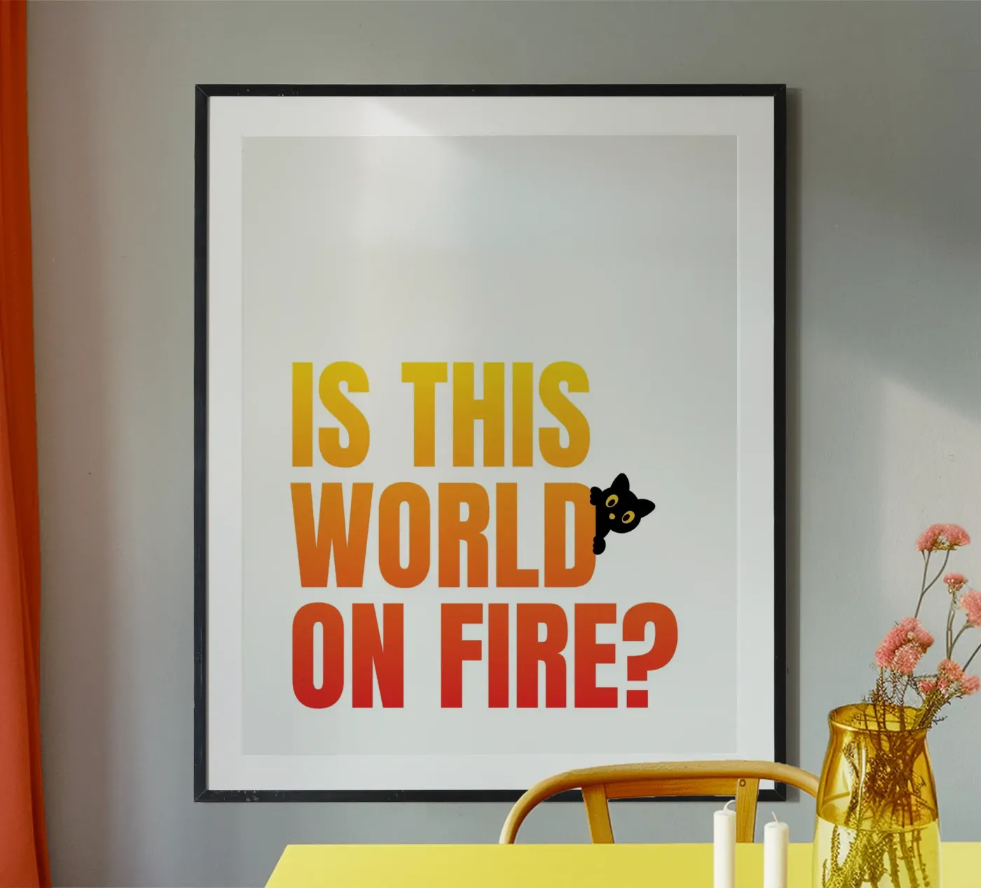 fire Poster von pixelflow