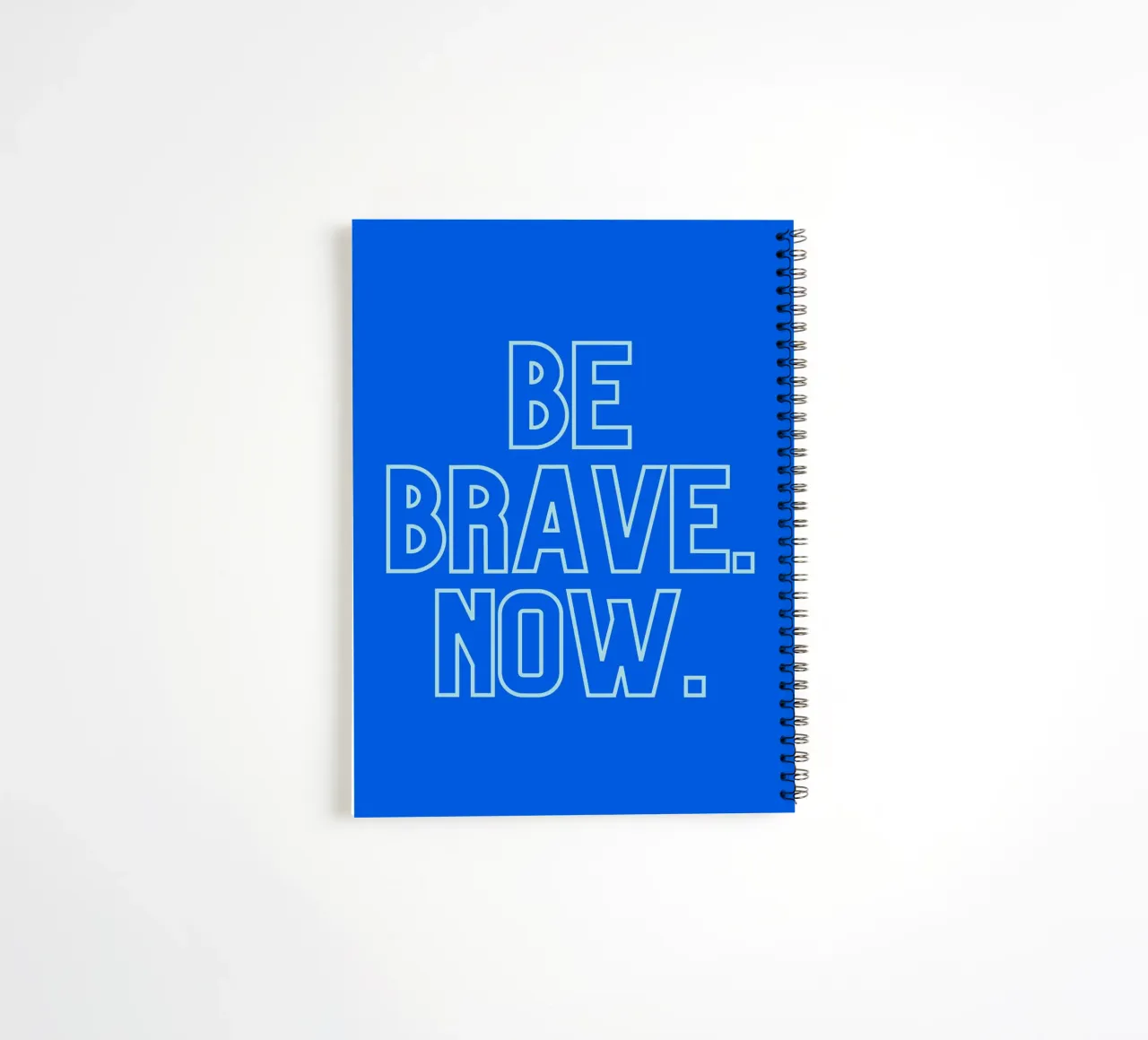 don't wait spiral notebook by Ambition Wall