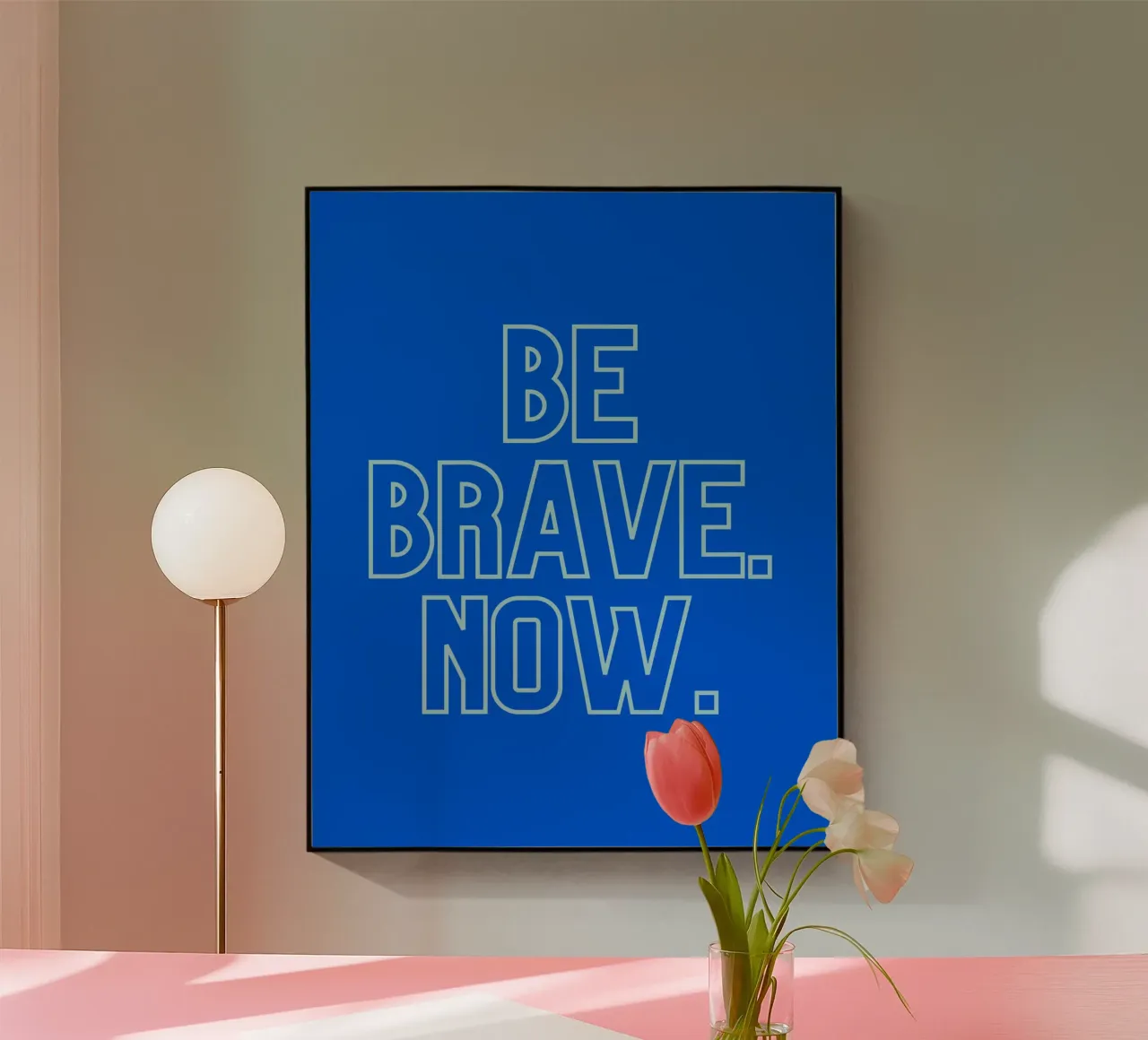 don't wait plexiglass da Ambition Wall