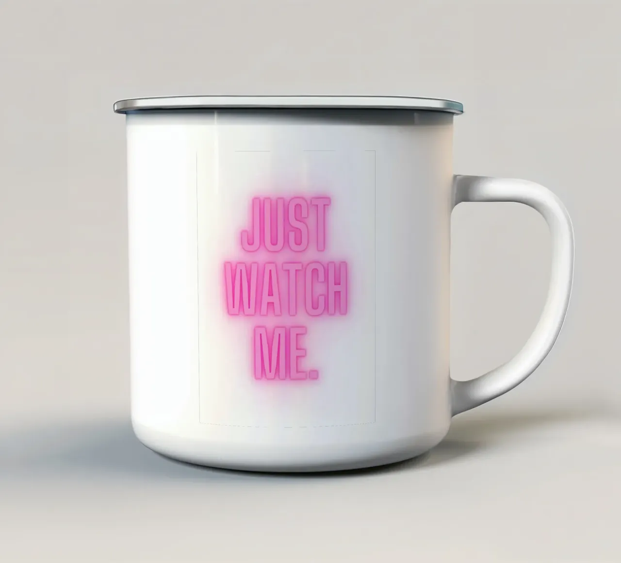 watch me! tazza in smalto da Ambition Wall