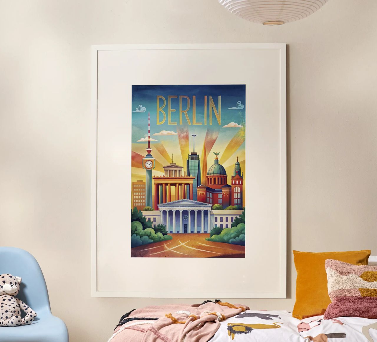 Berlin vintage poster poster by ARTVI-SHOP