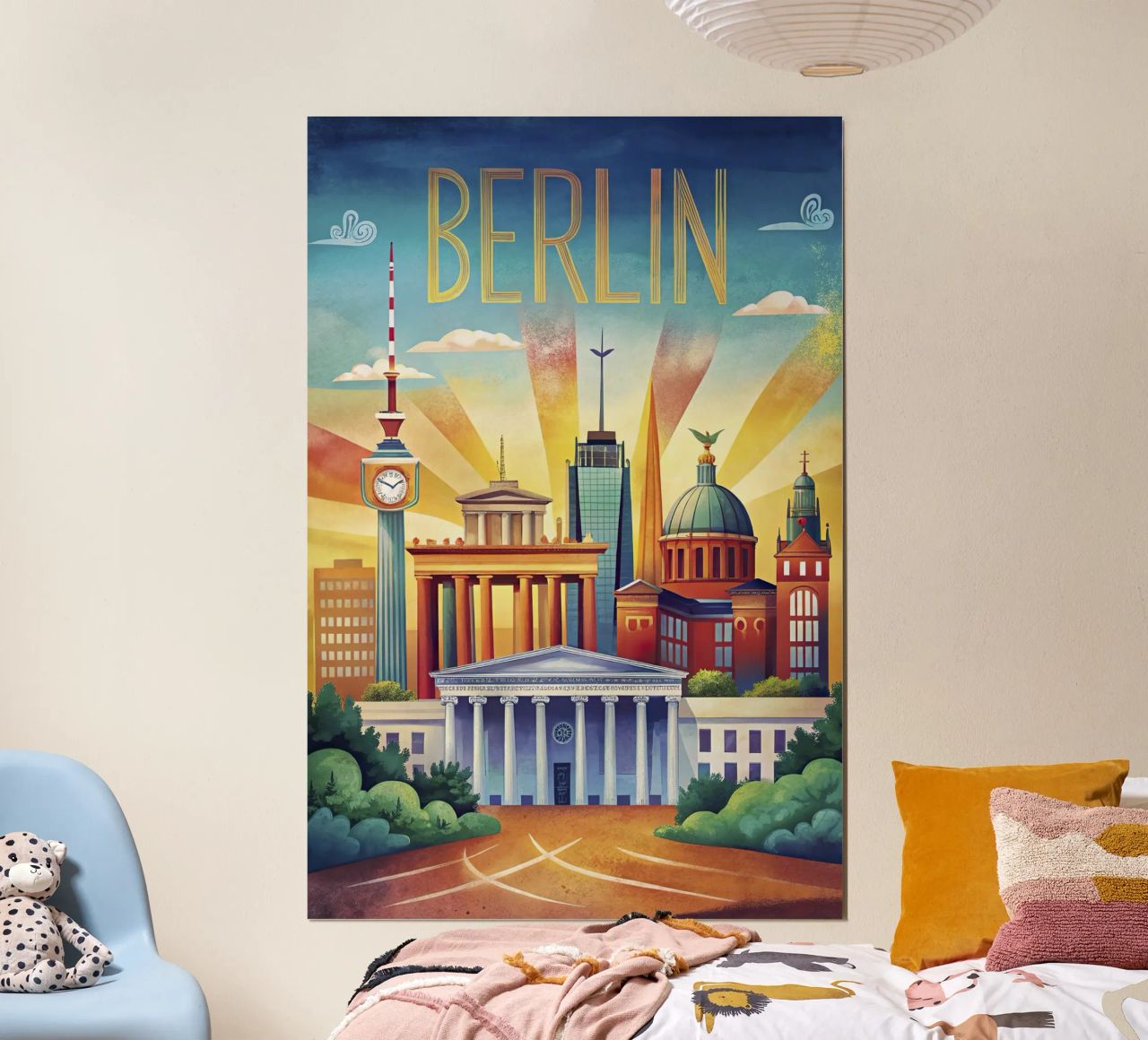 Berlin vintage poster poster by ARTVI-SHOP