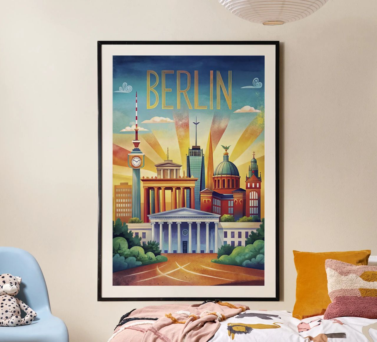 Berlin vintage poster poster by ARTVI-SHOP
